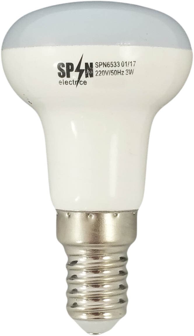 Bec Led E14, model R39, 3W=25W, lumina rece