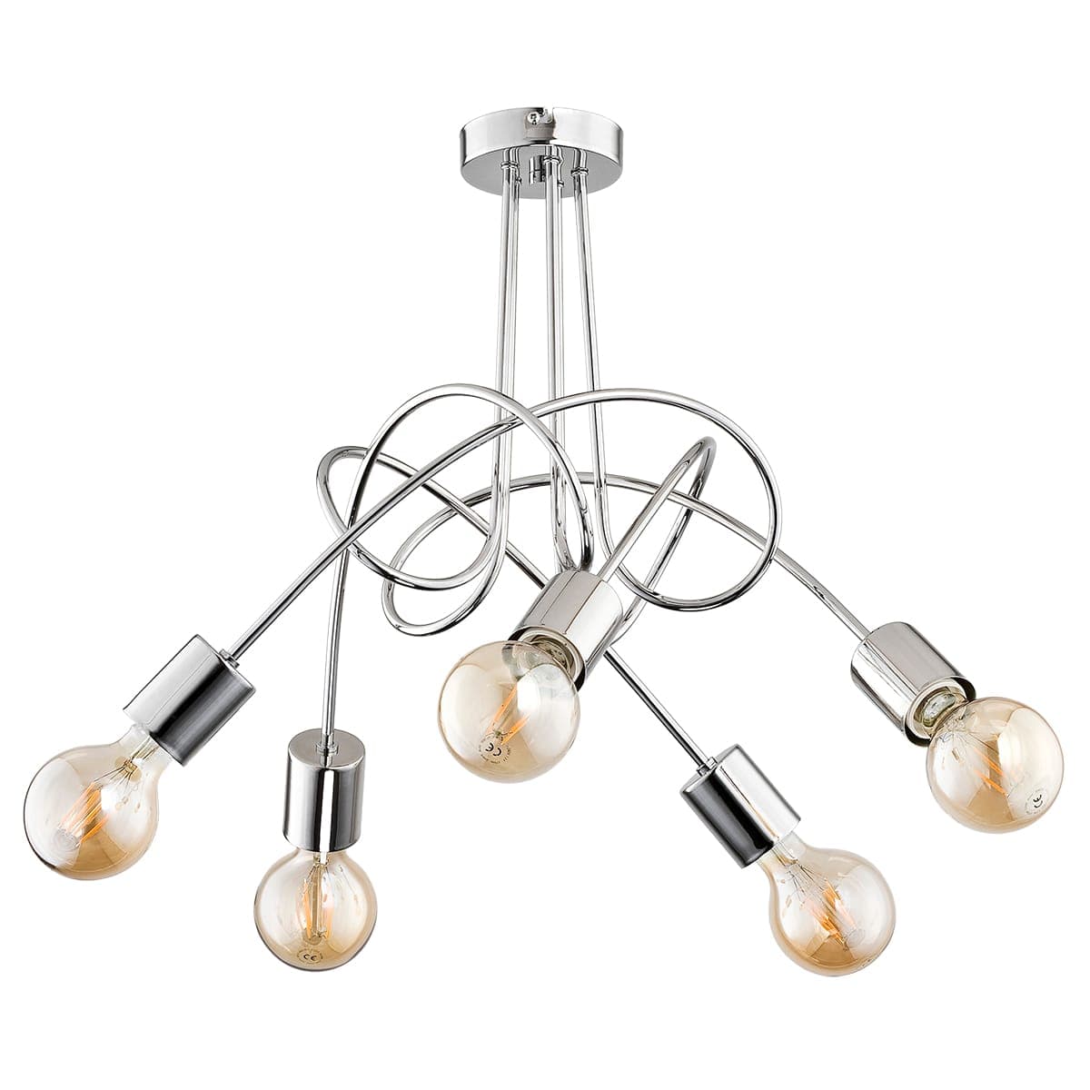 Lustra Alfa Tango Chrome 5xE27
