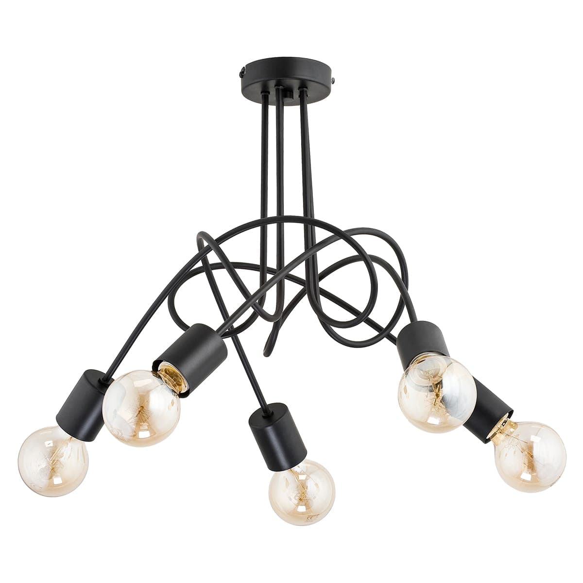 Lustra Alfa Tango Neagra 5xE27