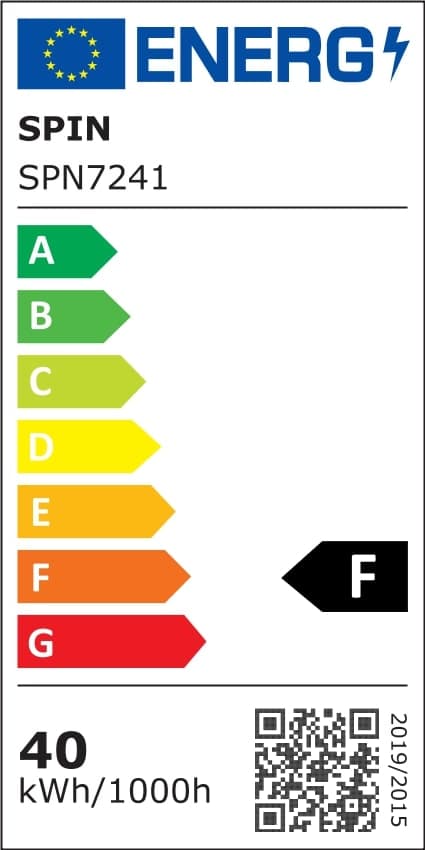 Corp Led Fida aluminiu, 40W=80W, 3000K, lumina calda