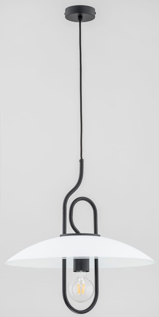 Lustra Pendul Alfa Chee Neagra & Alba 1xE27