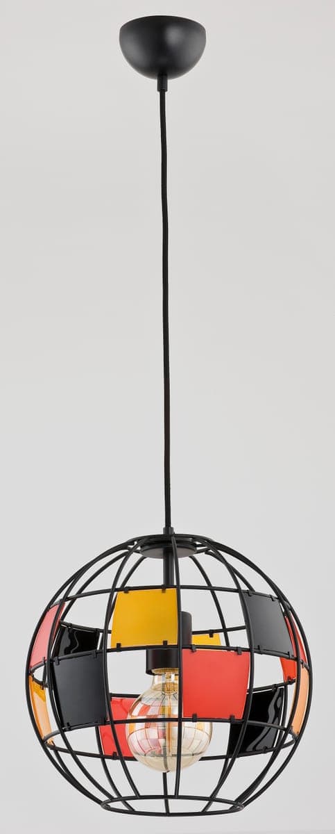 Lustra Pendul Alfa Basket Neagra 1xE27
