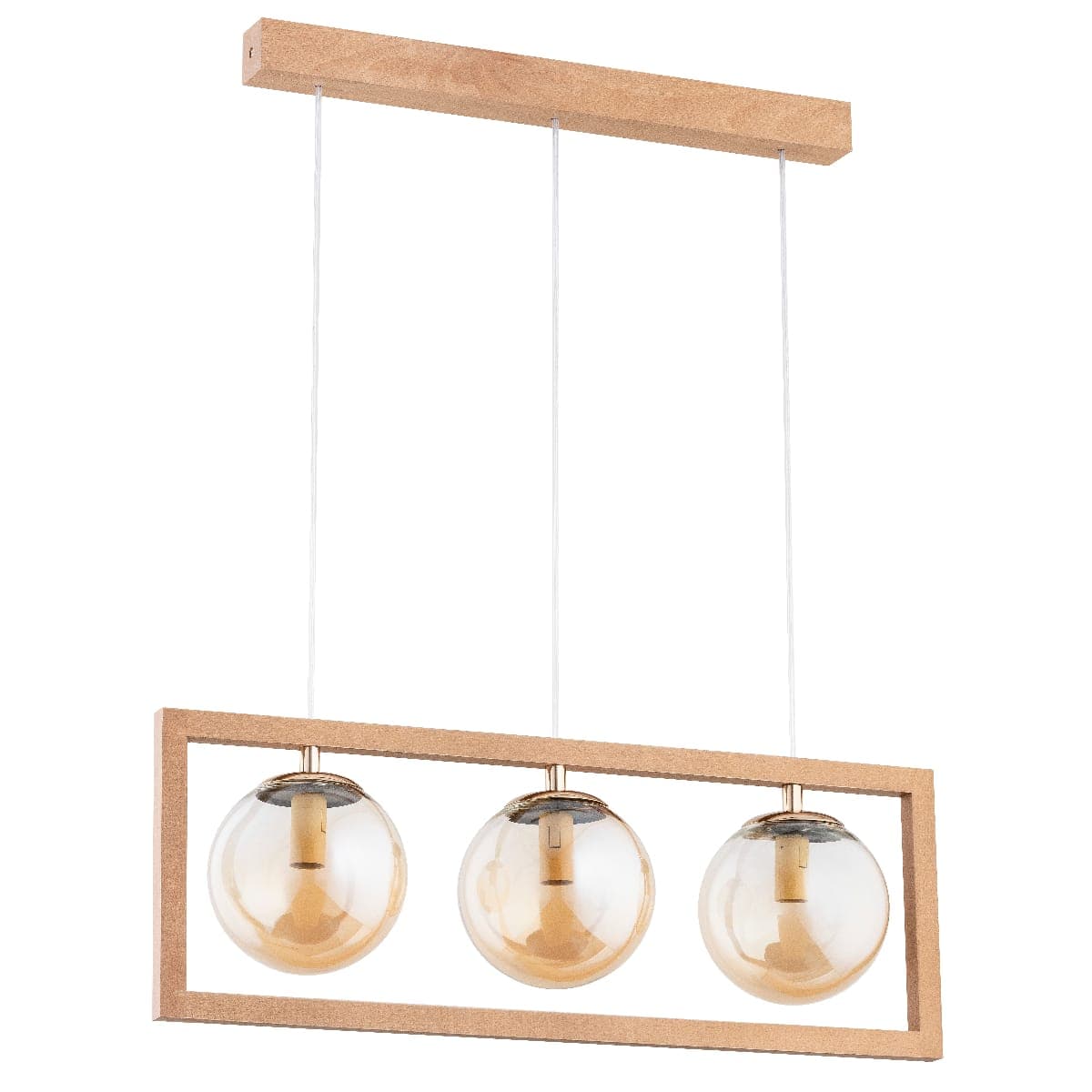 Lustra Pendul Alfa Sami Lemn 3xE14