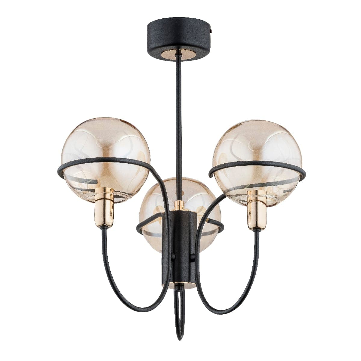 Lustra Alfa Petra Neagra 3xE14