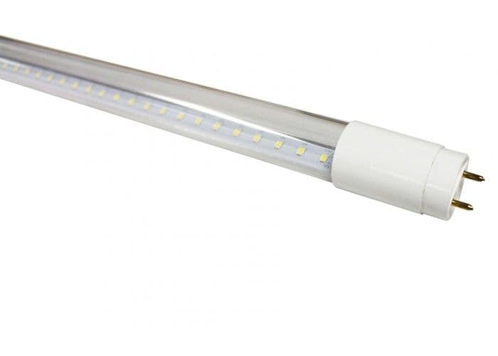 Tub LED Transparent 18W=36W, model T8, 6400K, lumina rece, 1800lm, 1198 mm