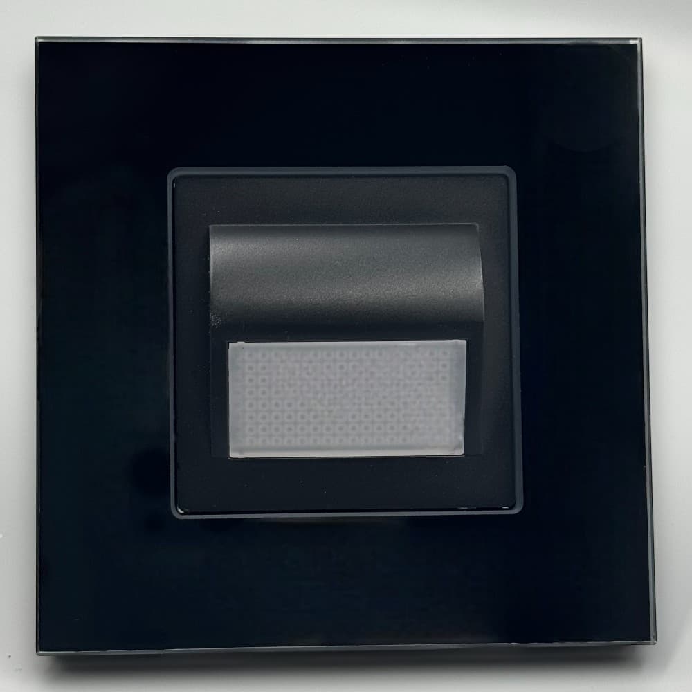 Spot led scara din sticla negru 1W 4000K