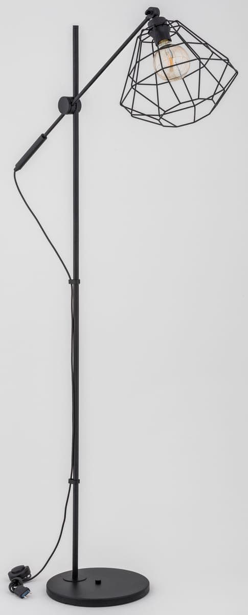 Lampa De Podea Alfa Boogie Bis Neagra 1xE27