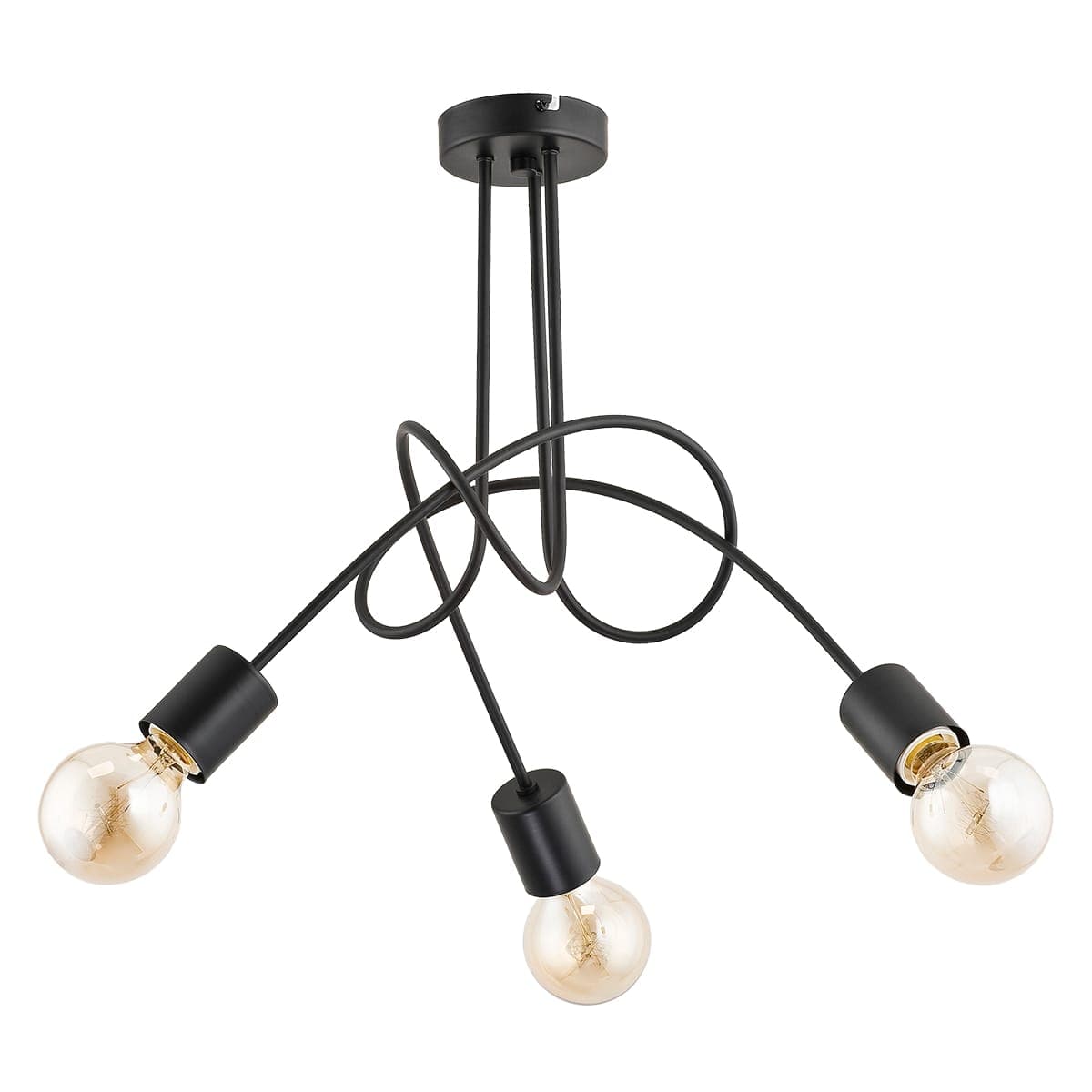 Lustra Alfa Tango Neagra 3xE27