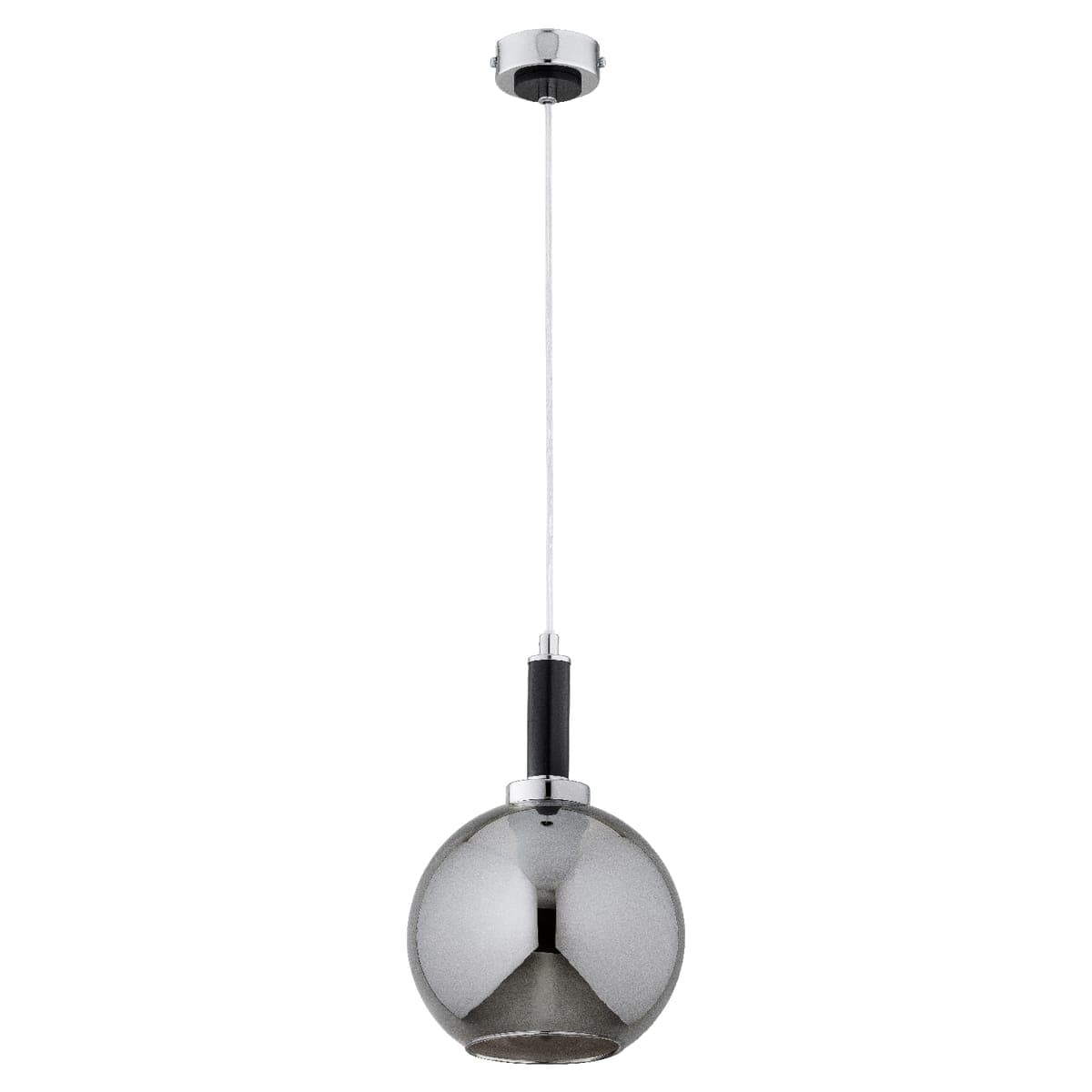 Lustra Pendul Alfa Hetty Neagra & Chrome 1xE27
