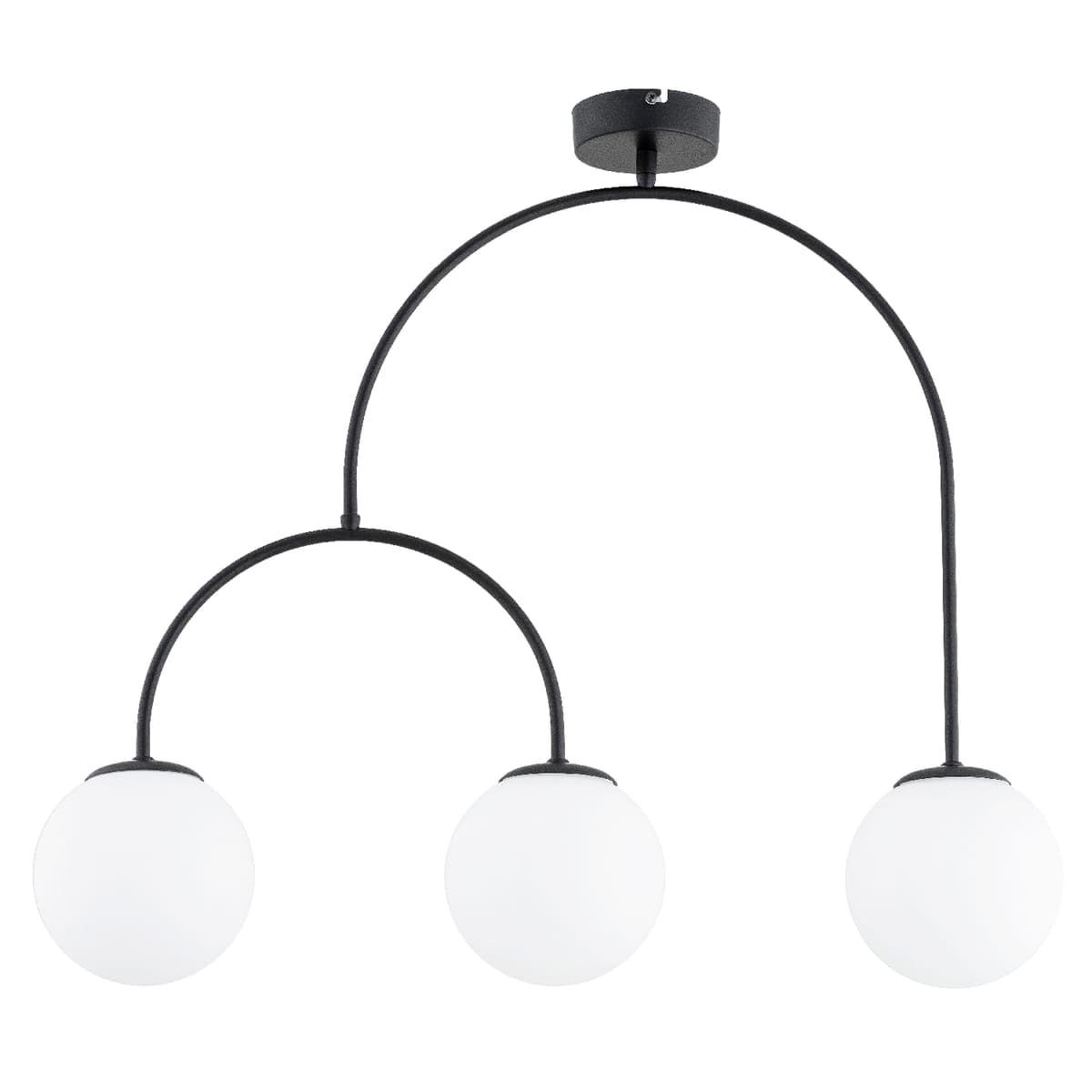 Lustra Alfa Dilar Neagra & Alba 3xE14