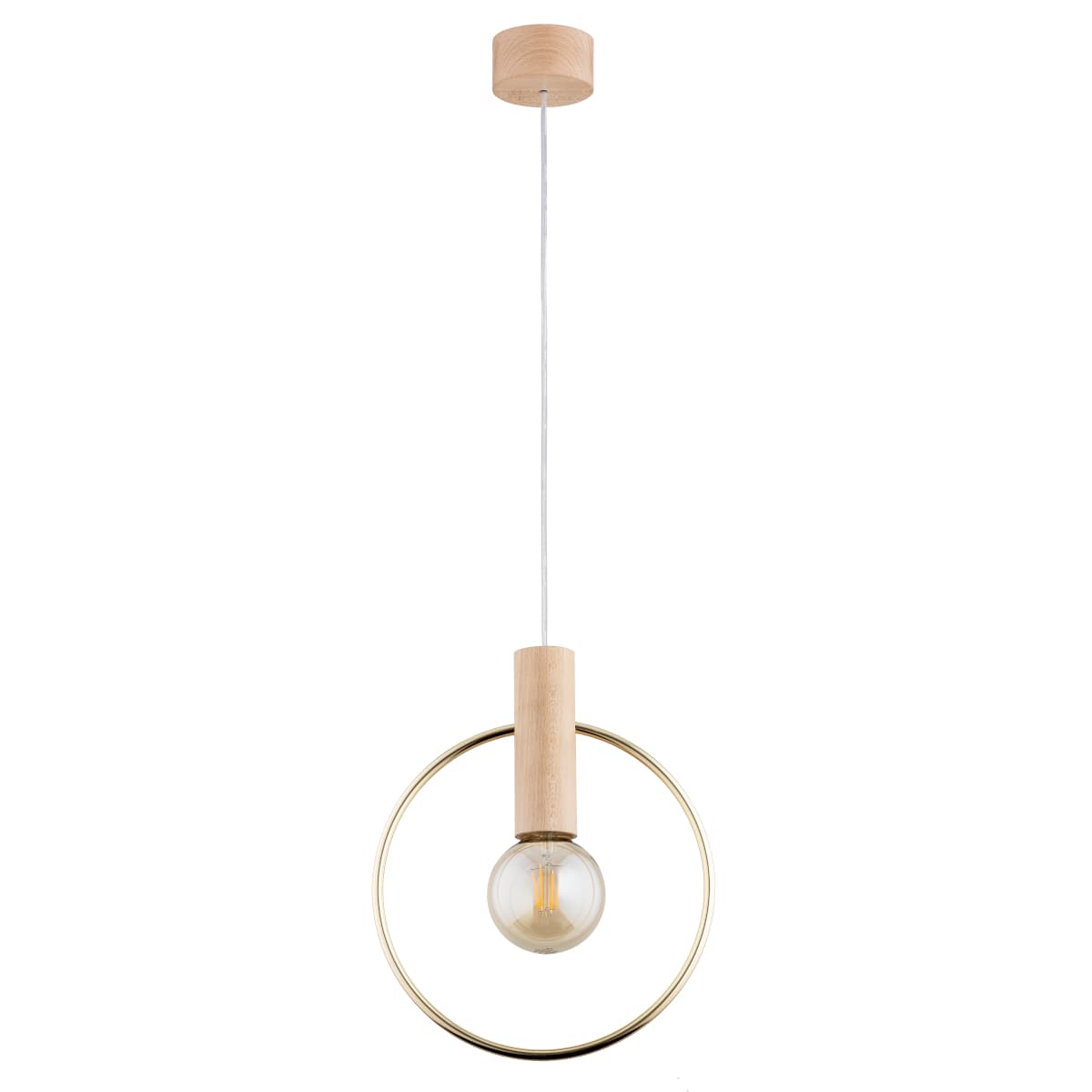 Lustra Pendul Alfa Labo Lemn 1xE27