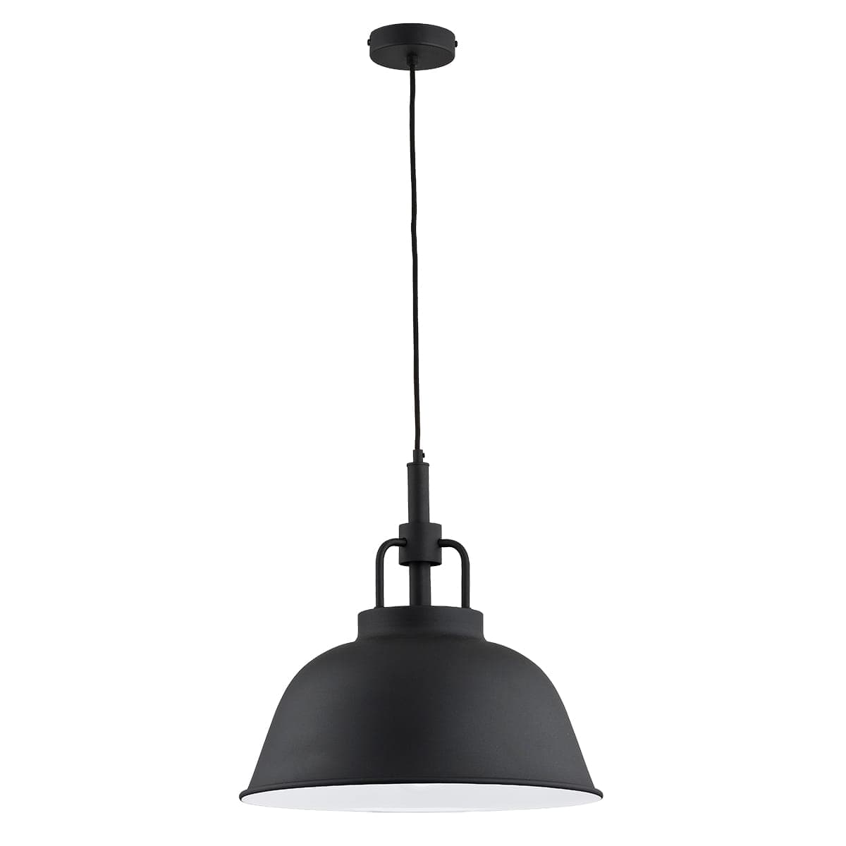Lustra Pendul Alfa Alcantara Neagra 1xE27