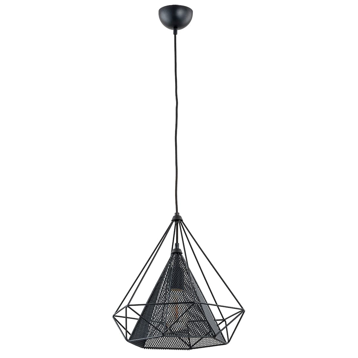 Lustra Pendul Alfa Net Neagra 1xE27