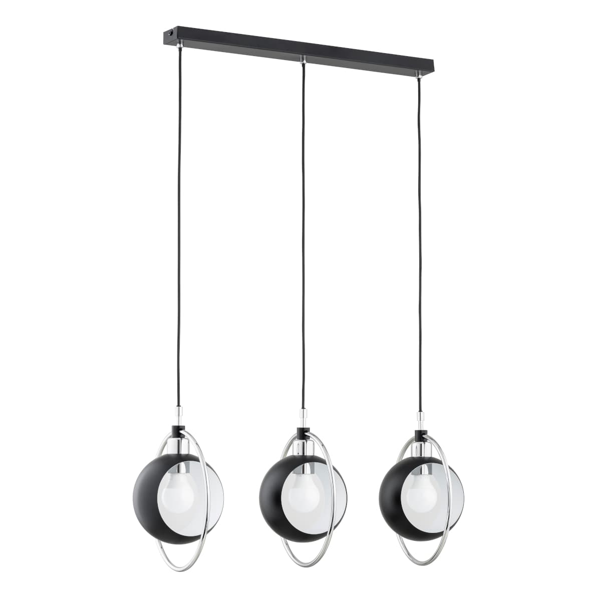 Lustra Pendul Alfa Olimpia Neagra 3xE27