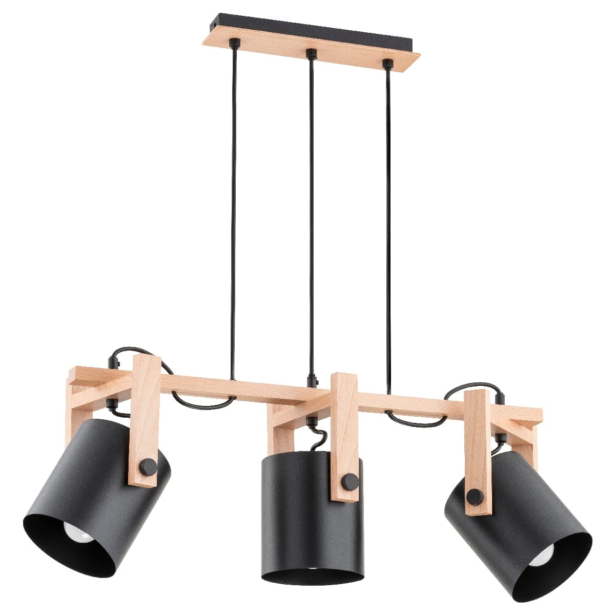 Lustra Pendul Alfa Trois Lemn 3xE27