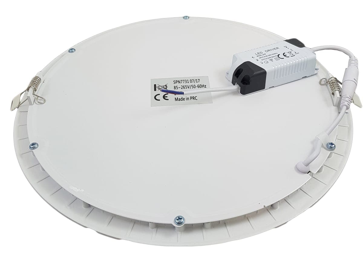 Spot Led Slim incastrat Ø300, 24W=200W, 6400K, lumina rece