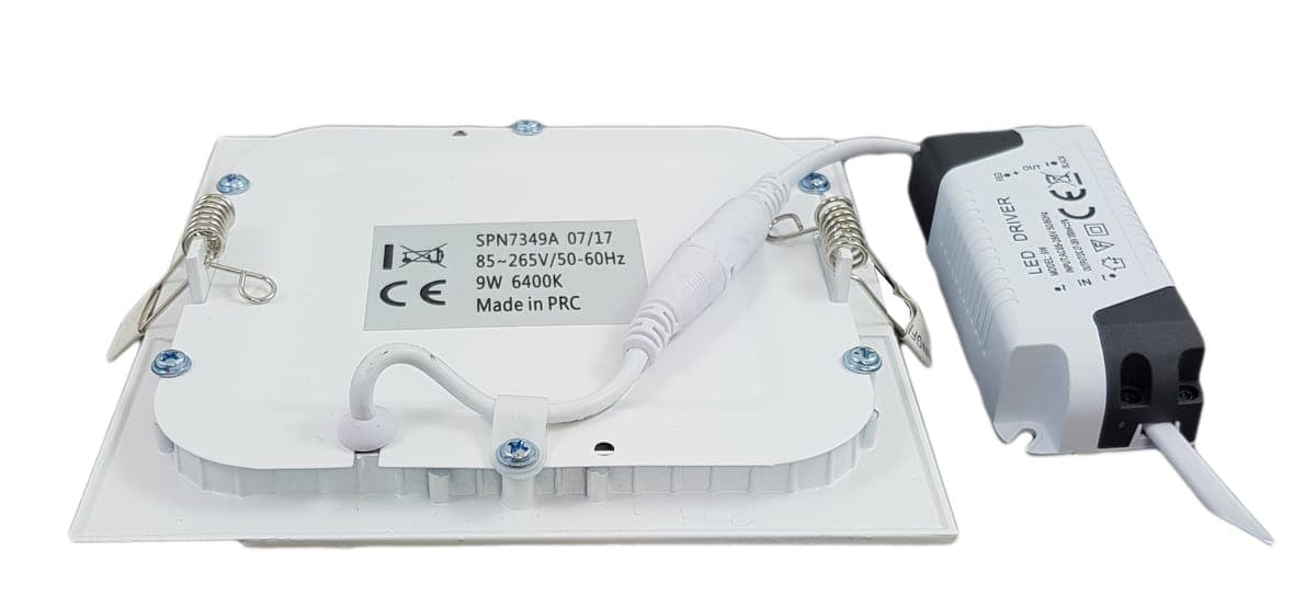 Spot Led Slim incastrat Patrat 150x150mm, 9W=60W, 2700K, lumina calda