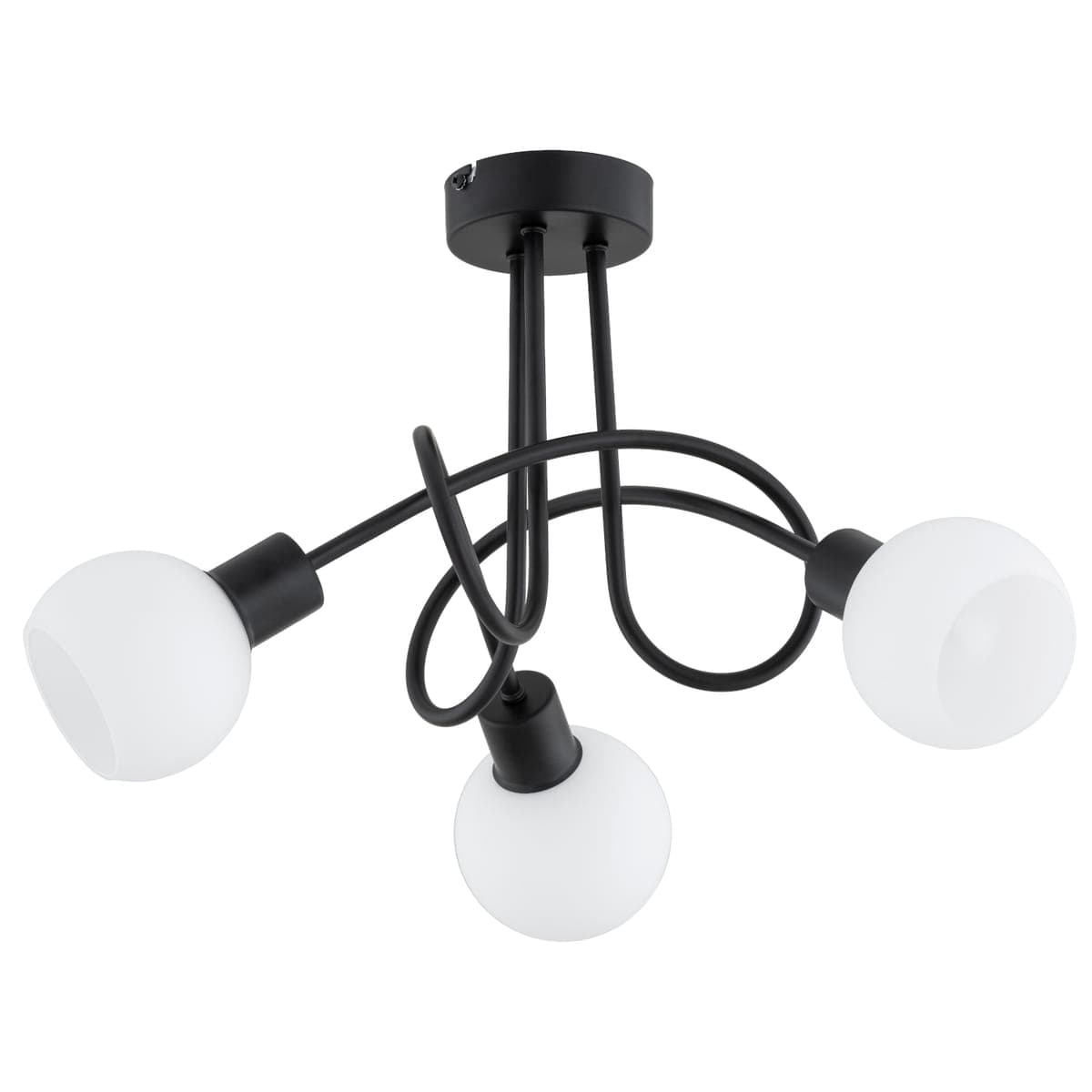 Lustra Alfa Eryka Neagra 3xE14