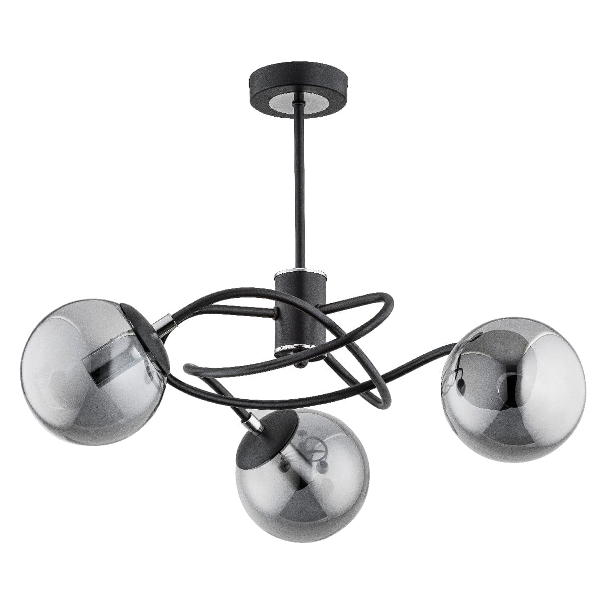 Lustra Alfa Doxa Neagra 3xE14