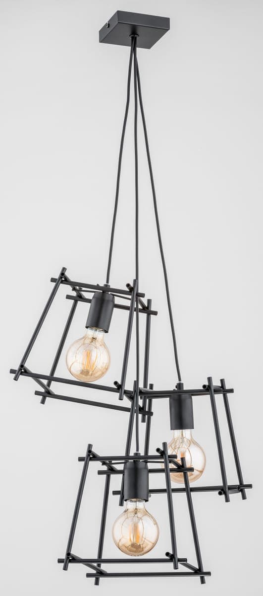Lustra Pendul Alfa Neti Moro Neagra 3xE27