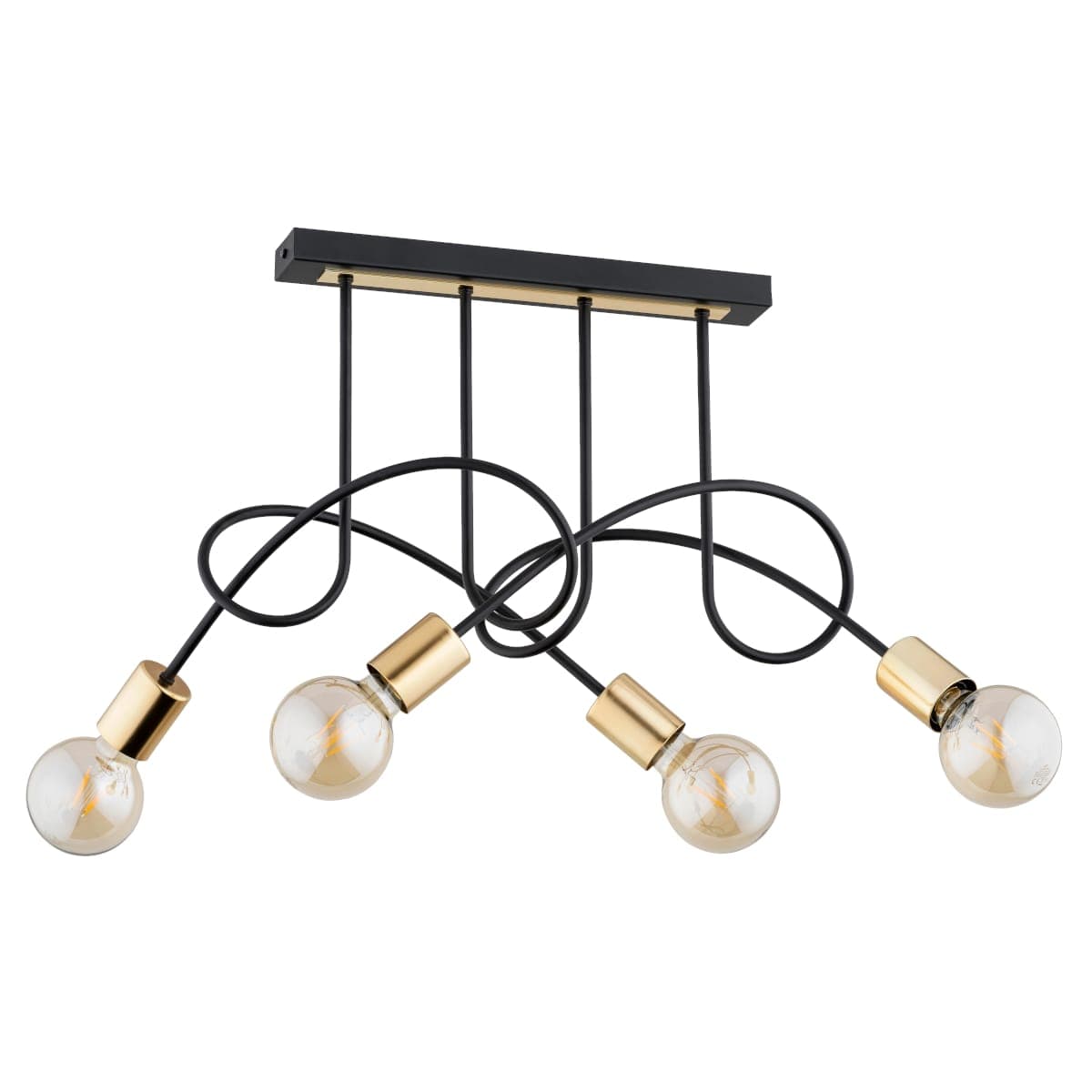 Lustra Alfa Tango Neagra 4xE27