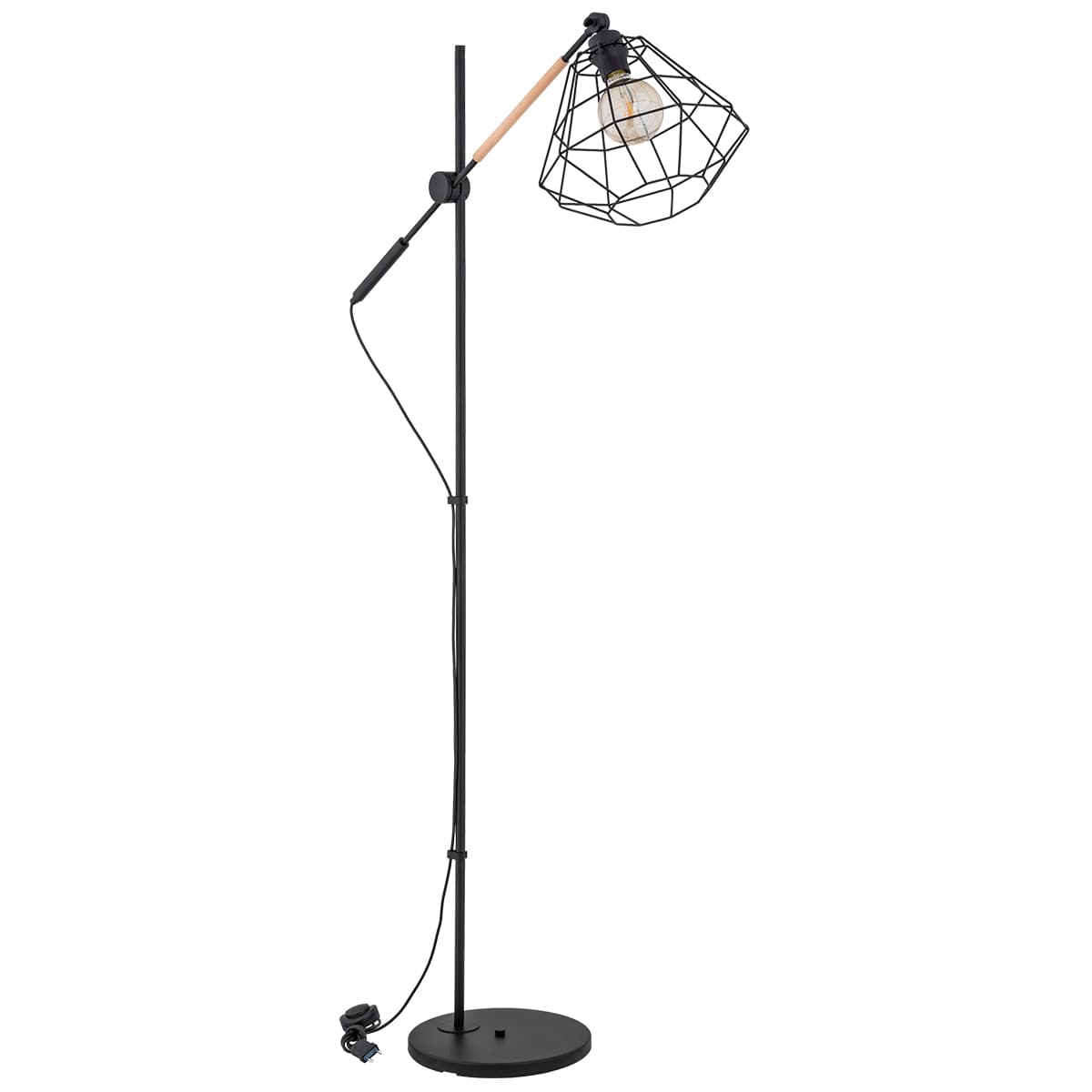 Lampa De Podea Alfa Boogie Neagra 1xE27