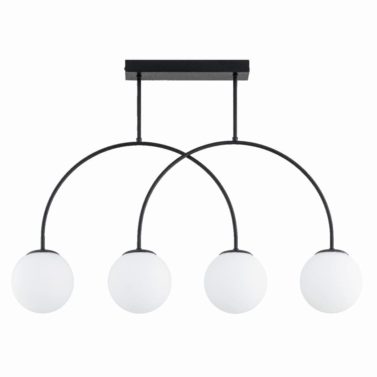Lustra Alfa Dilar Neagra & Alba 4xE14