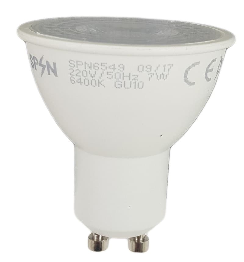 Bec Led Gu10, model R50, 7W=55W, lumina calda