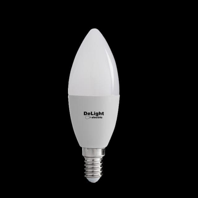 Bec Led Lumanare E14, model C37, 9W=80W, lumina calda
