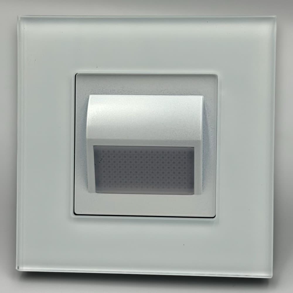 Spot led scara din sticla alb 1W 4000K