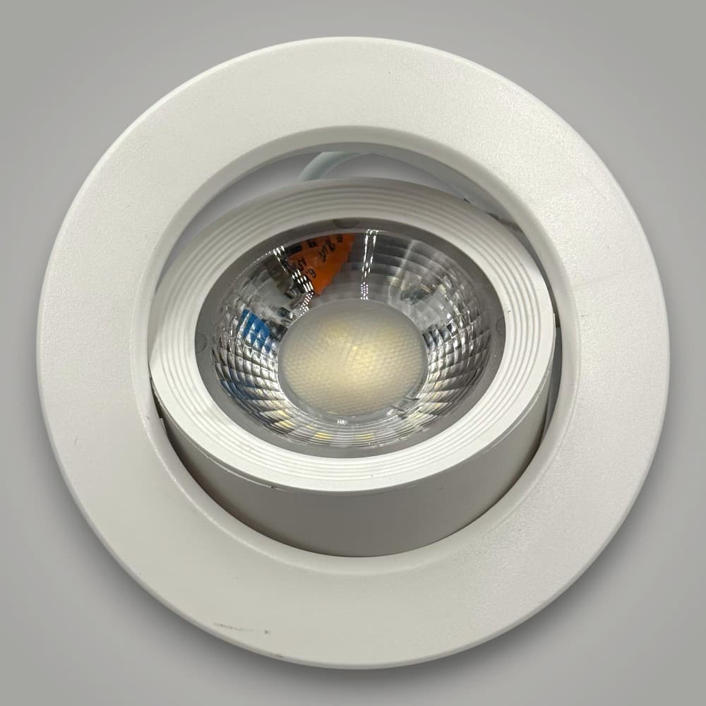 Spot Baie Rotund alb Led COB , Ø118, 9W=160W, 6500K, lumina rece