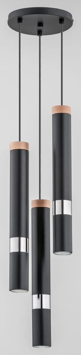 Lustra Pendul Alfa Parna Neagra 3xGU10 Led