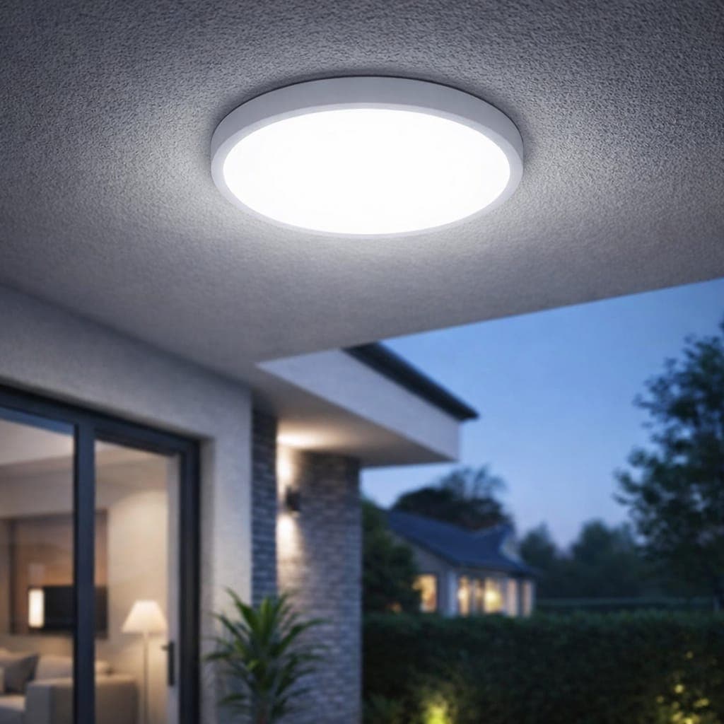 Plafoniera LED Baie si Exterior IP65, 24W (Echivalent 200W), Ø30cm, Lumina Rece