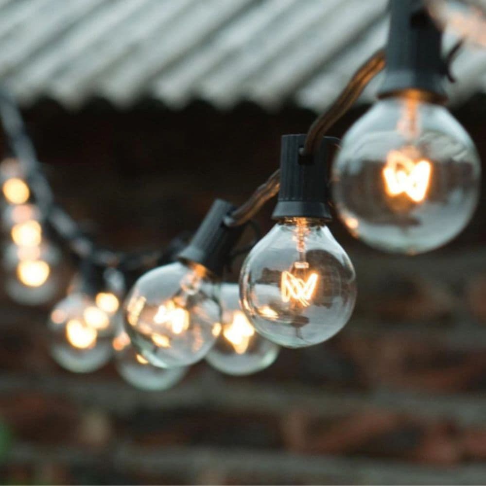 Pachet ghirlandă 10m E27 IP65 cu 10 becuri LED Filament Amber 8W SPIN
