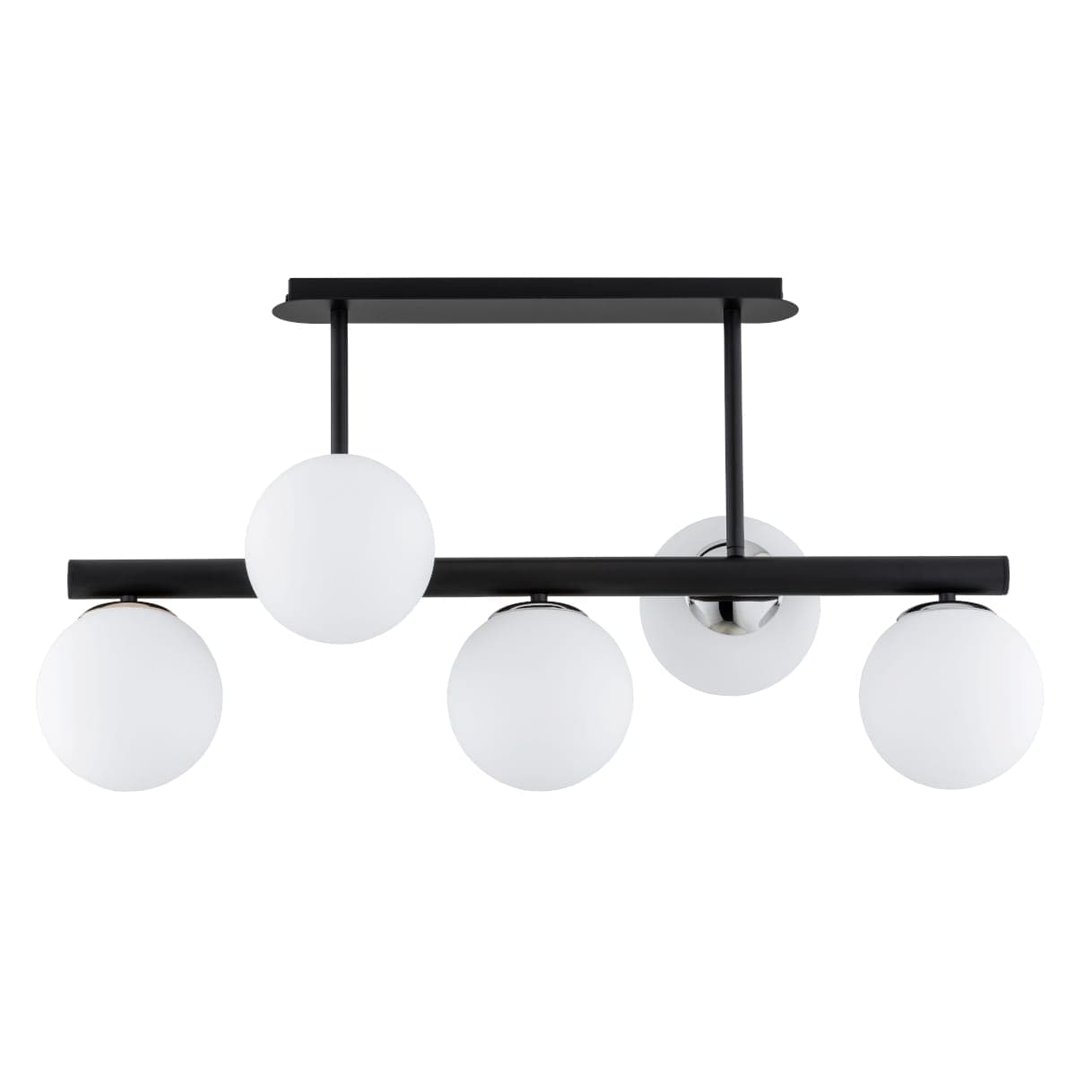 Lustra Alfa Tukane Neagra & Chrome 5xE14