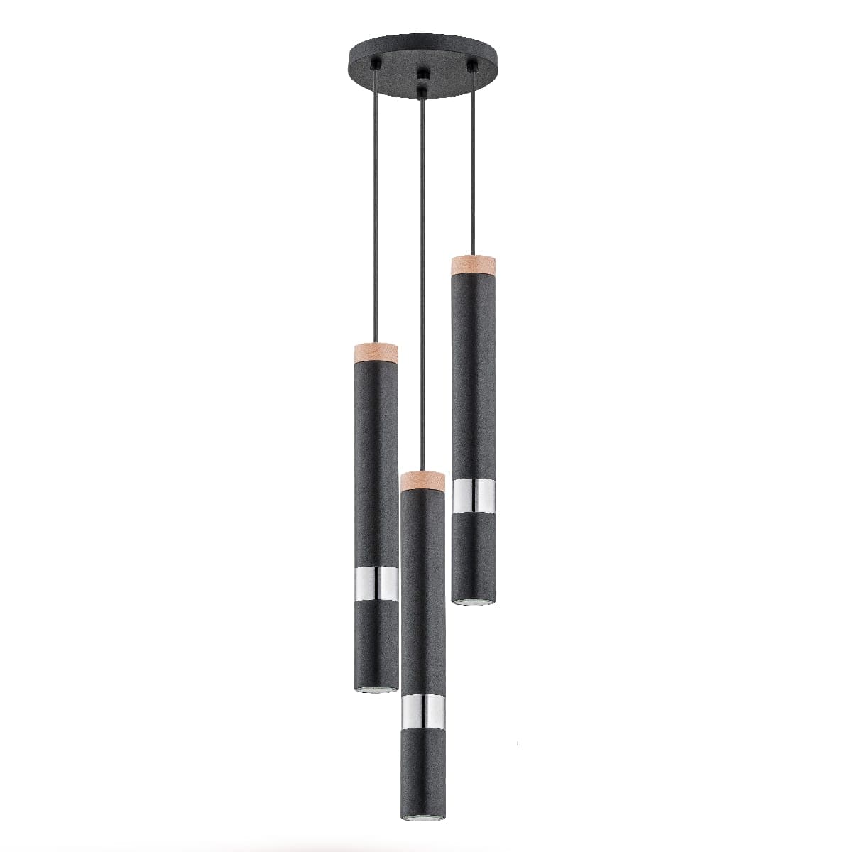 Lustra Pendul Alfa Parna Neagra 3xGU10 Led
