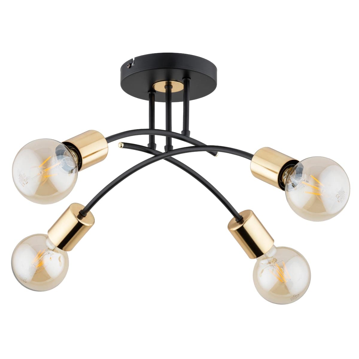 Lustra Alfa Danel Neagra 4xE27