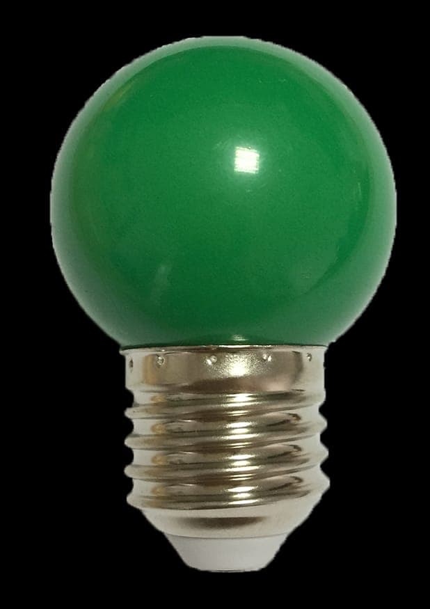 Bec LED G45 verde