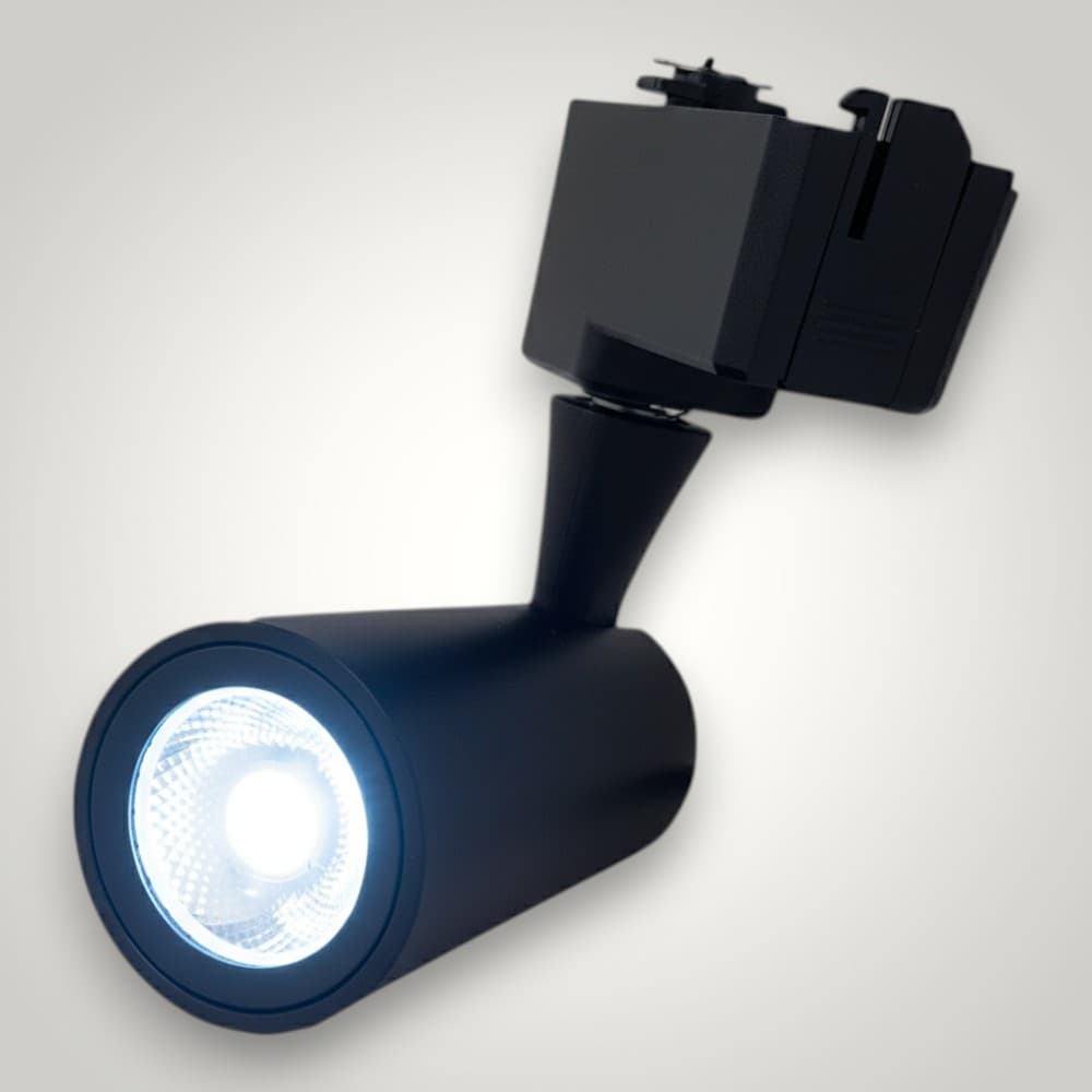Spot Reglabil Pe Sina Negru 18W=180W,  6000K, lumina rece
