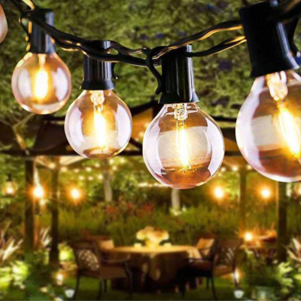 Pachet ghirlandă luminoasă 20m cu 20 becuri LED Filament Amber 4W SPIN