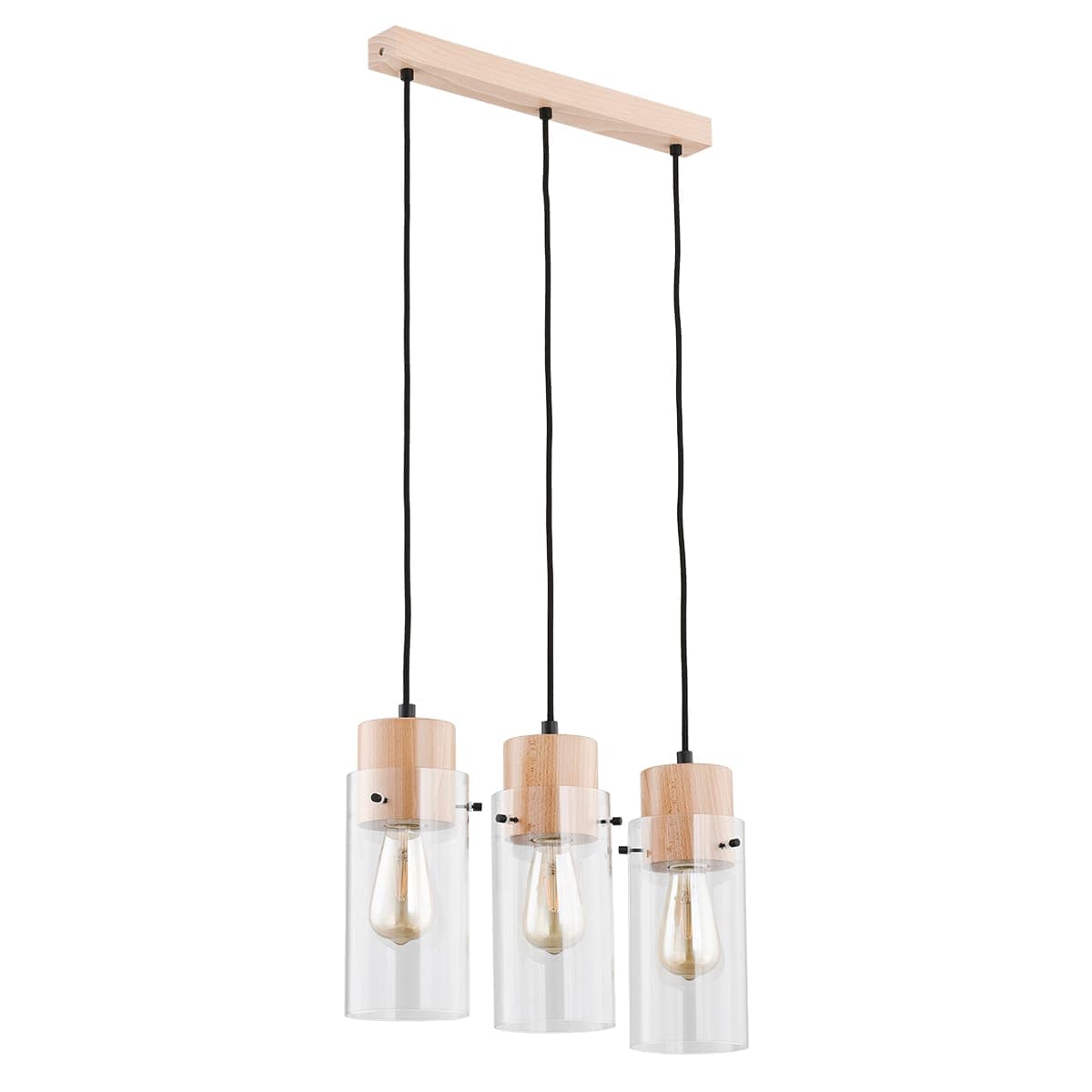 Lustra Pendul Alfa Tantum Lemn 3xE27