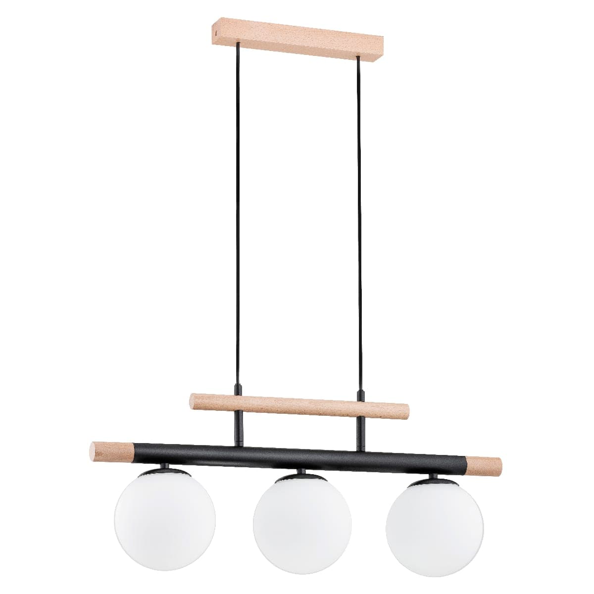 Lustra Pendul Alfa Trendy Lemn 3xE14