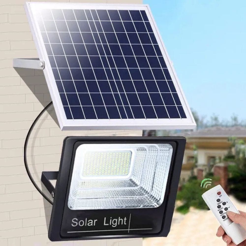 Proiector cu Panou Solar Monocristalin si telecomanda -  50W/6500k