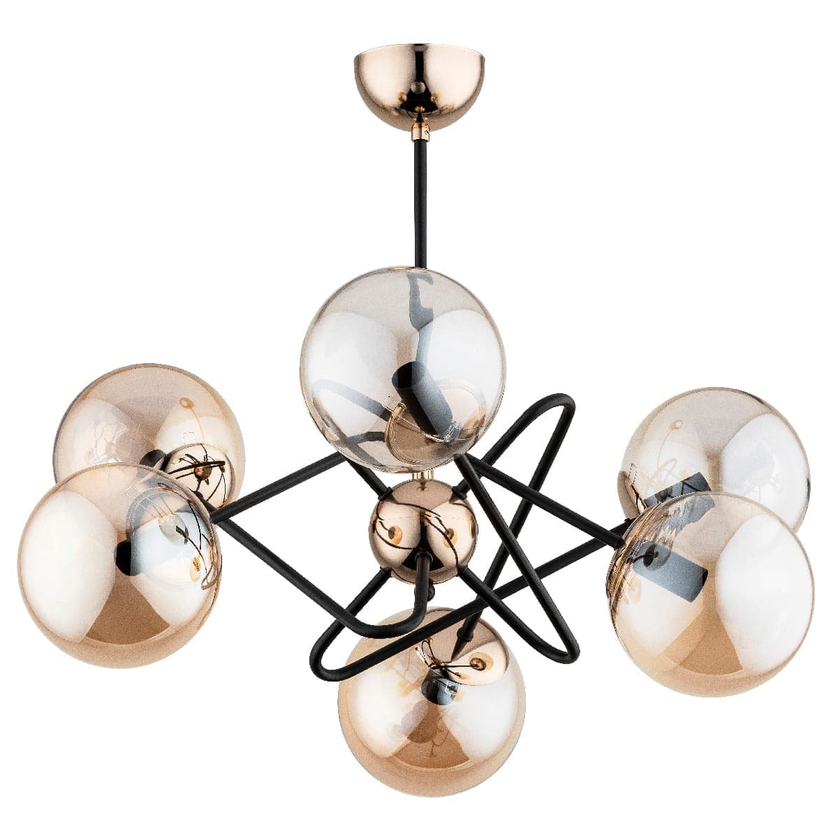 Lustra Alfa Virginia Aurie 6xE14