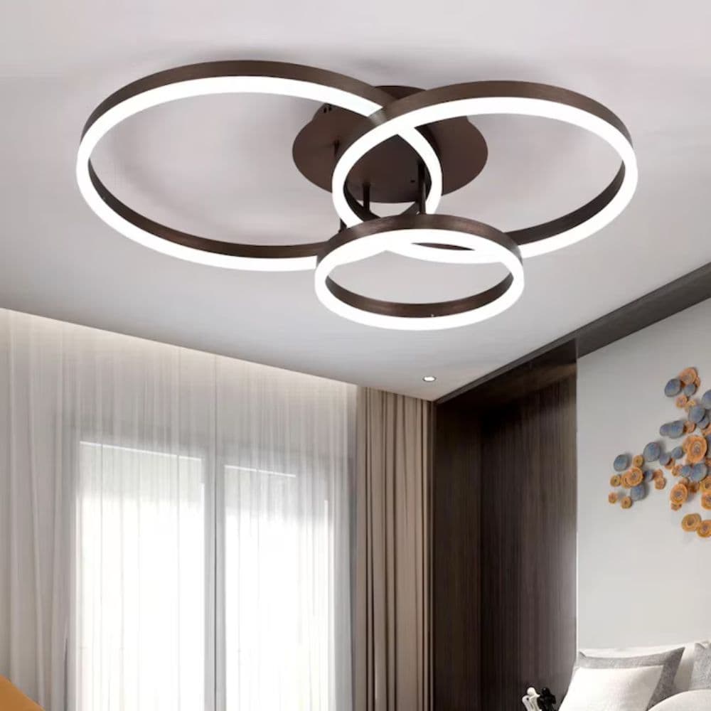Lustra Led moderna dimabila 85w/4500lm  cu Telecomanda 200+300+400mm