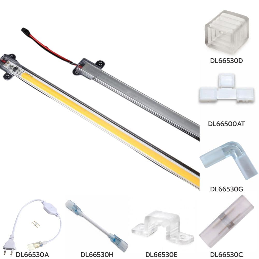 Profil si Banda led COB rigida 3W 6500K