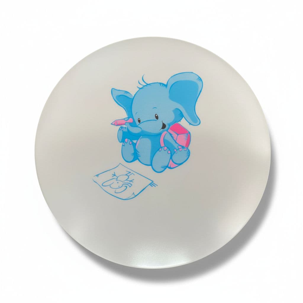 Plafoniera LED pentru camera copiilor cu Elefant 24W, 380x110mm, 6500K, lumina rece