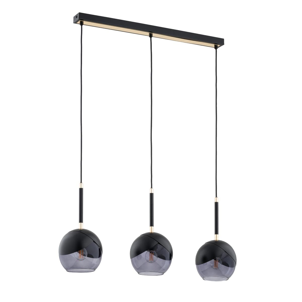 Lustra Pendul Alfa Miltona Neagra 3xE27