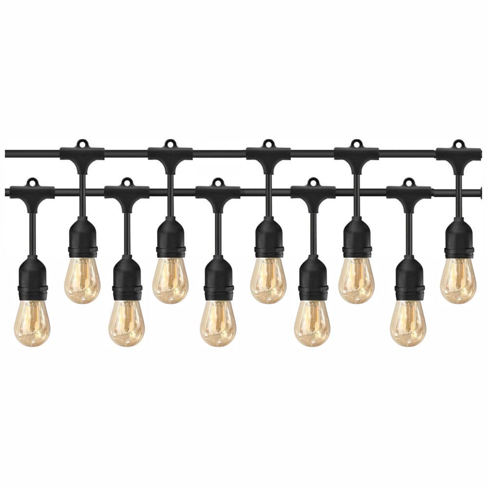 Pachet ghirlandă cu pendule 20m, E27, IP65, 20 becuri LED amber - SPIN