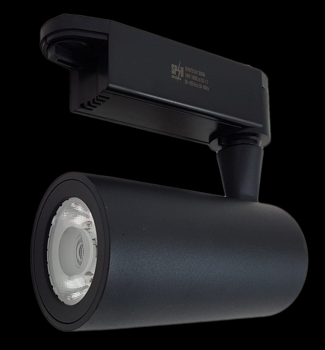 Spot Reglabil Pe Sina Negru 18W=180W,  6000K, lumina rece